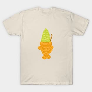 Taiyaki matcha ice cream pixel art T-Shirt